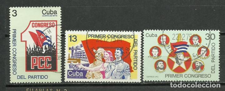 Sellos: CUBA SERIE COMPLETA MATASELLADA DE 1975 - Foto 1
