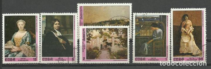 Sellos: CUBA SERIE COMPLETA MATASELLADA DE 1976 - Foto 1