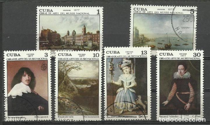 Sellos: CUBA SERIE COMPLETA MATASELLADA DE 1977 - Foto 1