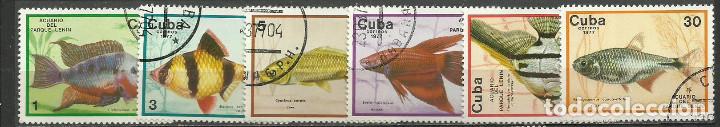 Sellos: CUBA SERIE COMPLETA MATASELLADA DE 1977 - Foto 1