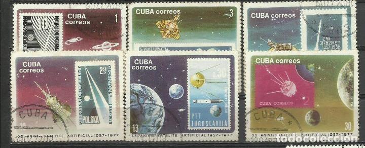 Sellos: CUBA SERIE COMPLETA MATASELLADA DE 1977 - Foto 1