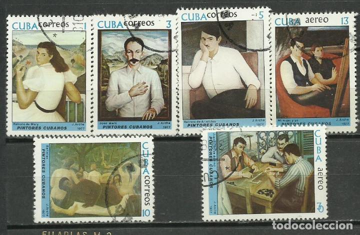 Sellos: CUBA SERIE COMPLETA MATASELLADA DE 1977 - Foto 1