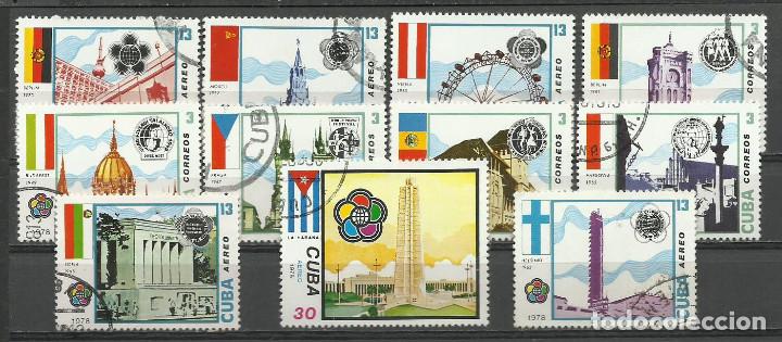 Sellos: CUBA SERIE COMPLETA MATASELLADA DE 1978 - Foto 1
