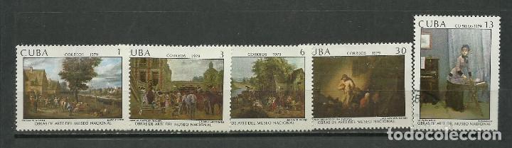 Sellos: CUBA SERIE COMPLETA MATASELLADA DE 1979 - Foto 1