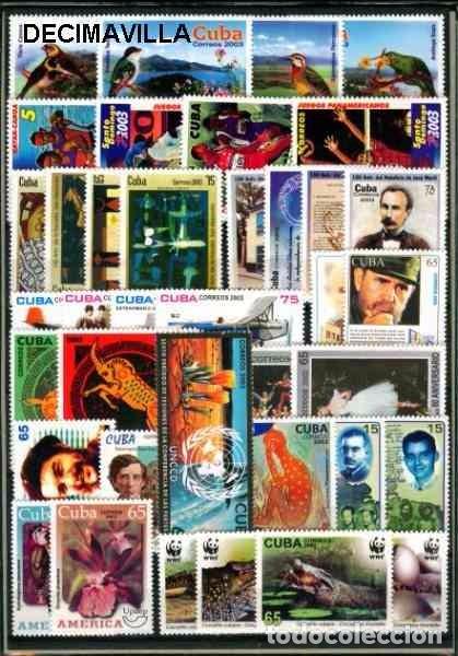 Sellos: CUBA, 2003, A&Ntilde;O NUEVO Y COMPLETO - Foto 2