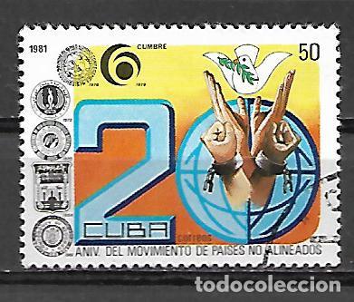 Sellos: CUBA SERIE COMPLETA MATASELLADA DE 1981 - Foto 1