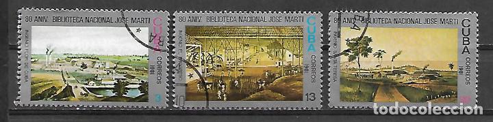 Sellos: CUBA SERIE COMPLETA MATASELLADA DE 1981 - Foto 1