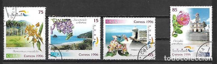 Sellos: CUBA SERIE COMPLETA MATASELLADA DE 1996 - Foto 1