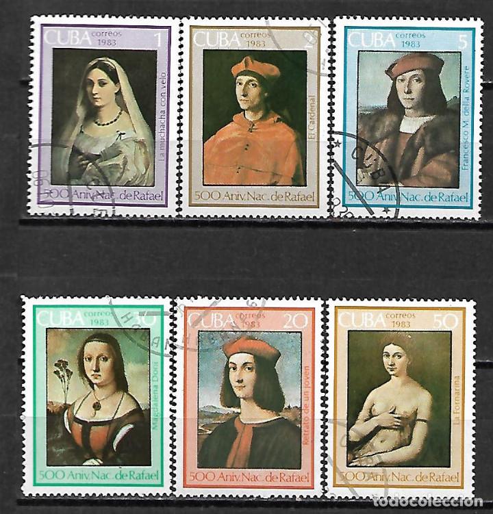 Sellos: CUBA SERIE COMPLETA MATASELLADA DE 1983 - Foto 1