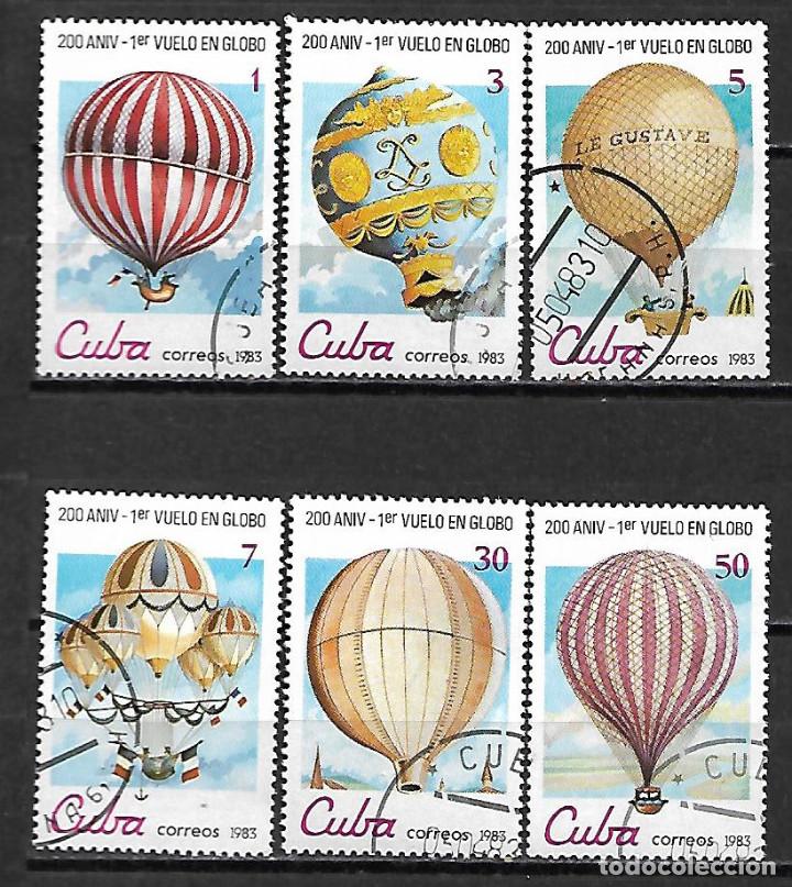 Sellos: CUBA SERIE COMPLETA MATASELLADA DE 1983 - Foto 1