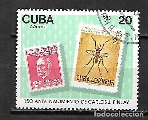 Sellos: CUBA SERIE COMPLETA MATASELLADA DE 1983 - Foto 1
