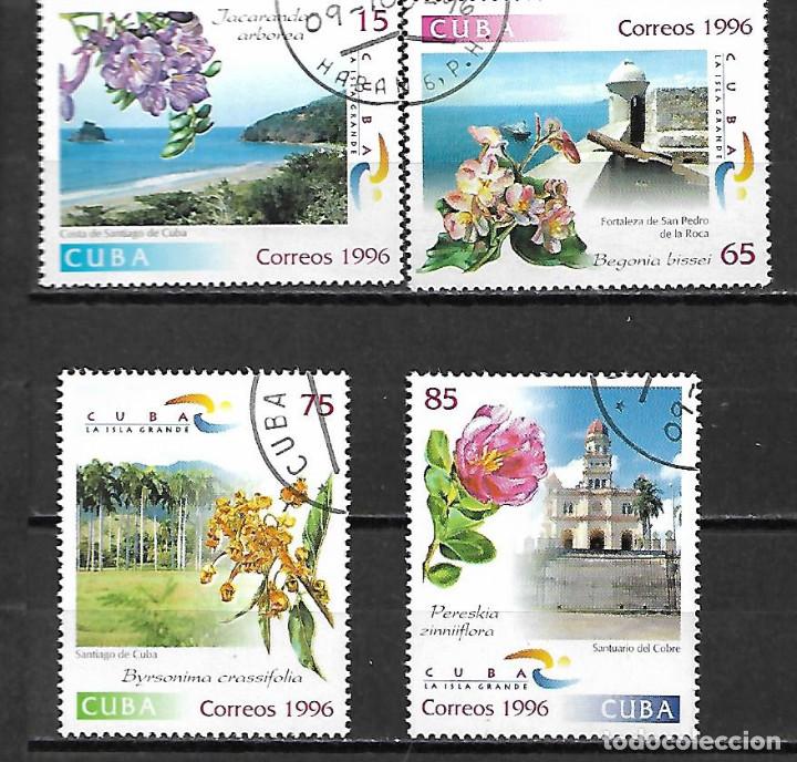 Sellos: CUBA SERIE COMPLETA MATASELLADA DE 1996 - Foto 1