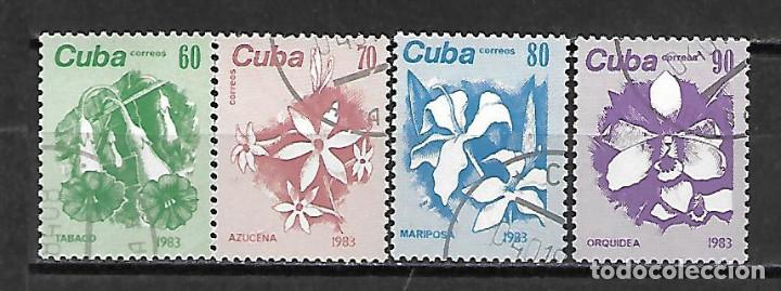 Sellos: CUBA SERIE COMPLETA MATASELLADA DE 1983 - Foto 1