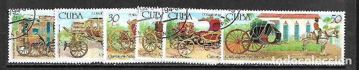 Sellos: CUBA SERIE COMPLETA MATASELLADA DE 1994 - Foto 1