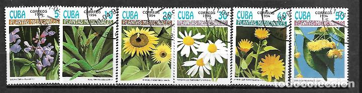 Sellos: CUBA SERIE COMPLETA MATASELLADA DE 1994 - Foto 1