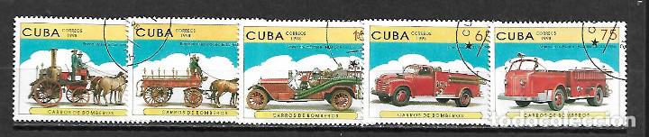 Sellos: CUBA SERIE COMPLETA MATASELLADA DE 1998 - Foto 1