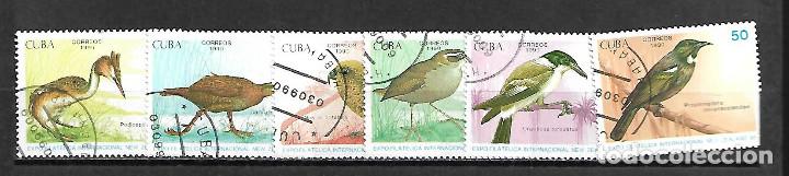 Sellos: CUBA SERIE COMPLETA MATASELLADA DE 1990 - Foto 1