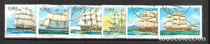 Sellos: CUBA SERIE COMPLETA MATASELLADA DE 1989 - Foto 1