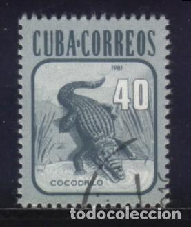 Sellos: S-01088- CUBA. COCODRILO. - Foto 1