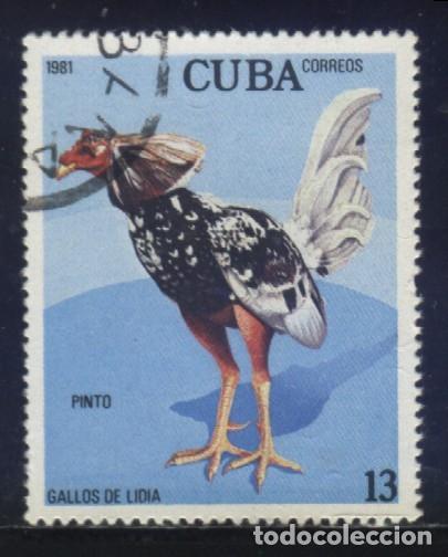 Sellos: S-01092- CUBA. GALLOS DE LIDIA. PINTO. - Foto 1