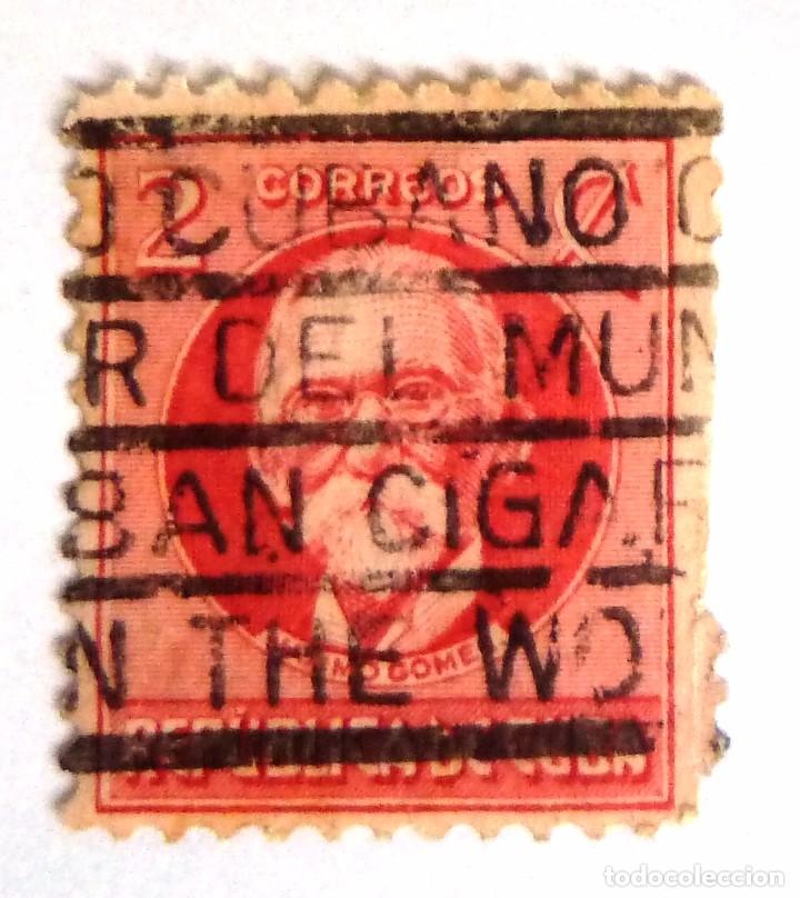 Sellos: SELLOS CUBA 1927.USADO. MAXIMO GOMEZ. - Foto 1