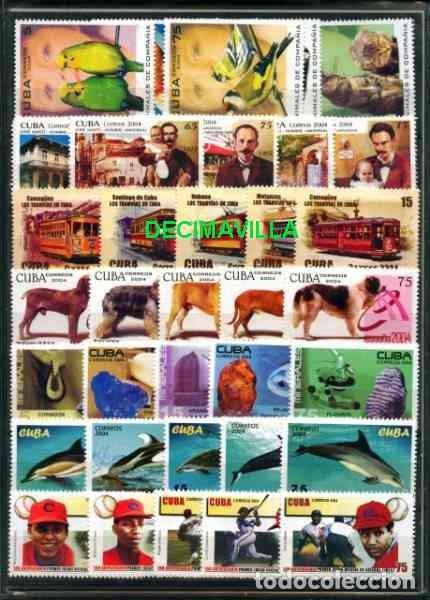 Sellos: CUBA/KUBA 2004, A&Ntilde;O COMPLETO USADO - Foto 1