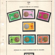 Sellos: SELLOS COLECCIÓN 1969-1975 CORRESPONDIENTES A CUBA 1973 ORIGINALES (VER FOTO ESCÁNER)