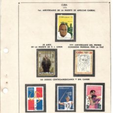Sellos: SELLOS COLECCIÓN 1969-1975 CORRESPONDIENTES A CUBA 1974 ORIGINALES (VER FOTO ESCÁNER) . Lote 134313822