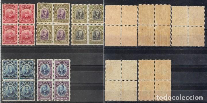 Briefmarken: CUBA,1911,CAT.YT,156/157, 162/164.BLOQUE DE 4.