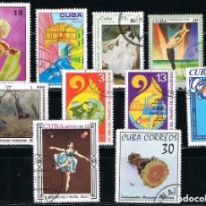 Sellos: CUBA - LOTE DE 10 SELLOS - VARIOS (USADO) LOTE 60