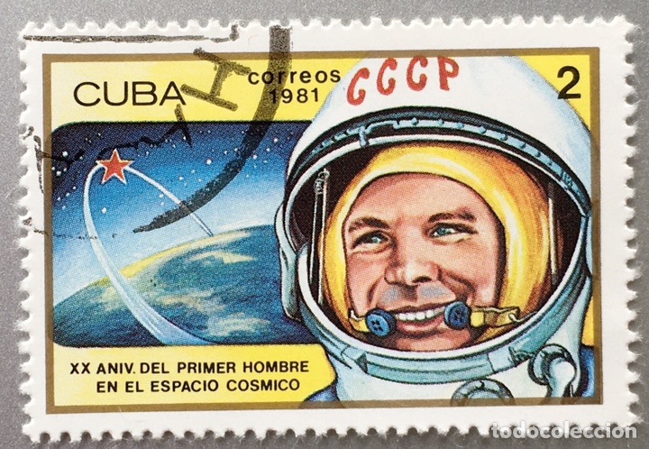 Sellos: Cuba. Primer hombre en espacio - Foto 1