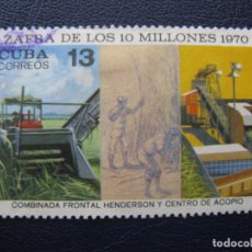 Francobolli: CUBA, 1970 ZAFRA DE LOS 10 MILLONES, YVERT 1430