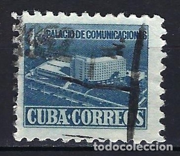 Sellos: CUBA 1952 - PALACIO DE COMUNICACIONES- TASAS - MICHEL 16 YVERT 353 - USADO - EDIFICIOS - Foto 1