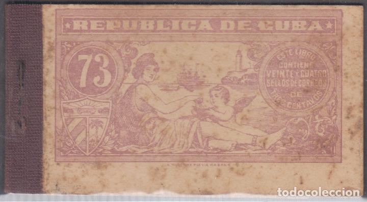 Sellos: 1917-4 CUBA Tapas de la Libreta de Carteros 3c. - Foto 2