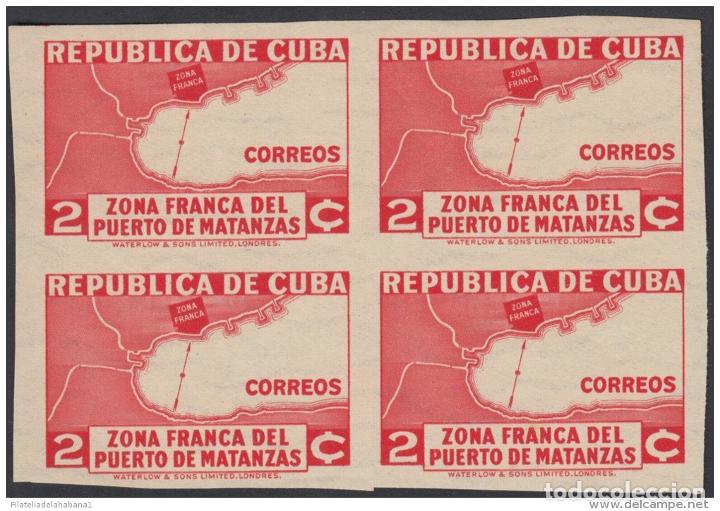 Briefmarken: 1936.111 CUBA. 1936. Ed.279s. 2c. ZONA FRANCA. PLANO BAHIA DE MATANZAS. GOMA ORIGINAL LIGERAMENTE TO
