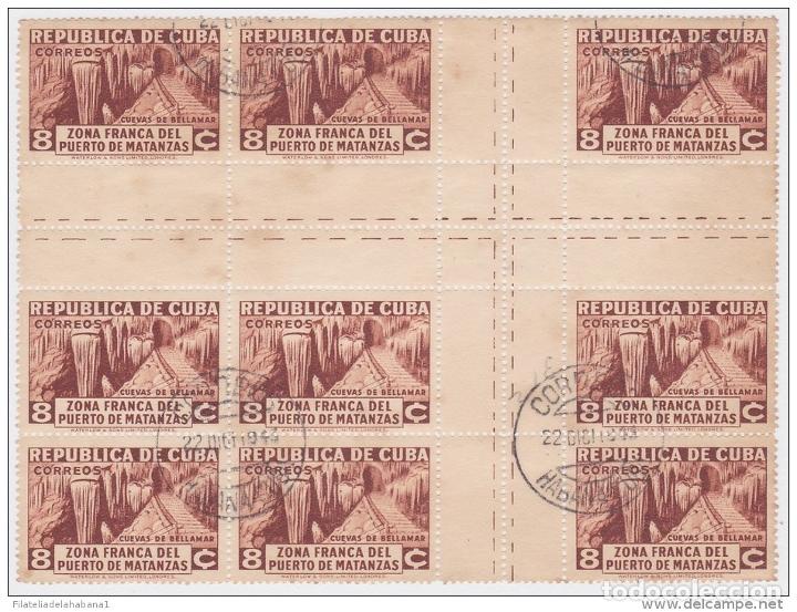 Francobolli: 1936-198. (LG279) CUBA. REPUBLICA. 1936. Ed.282CH. 8c ZONA FRANCA CENTRO DE HOJA. CENTER OF SHEET. U