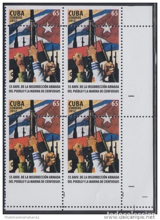 Briefmarken: 2012.59 CUBA 2012 MNH PERFORATION ERROR. 55 ANIV INSURRECCION ARMADA DEL PUEBLO Y LA MARINA DE CIENF