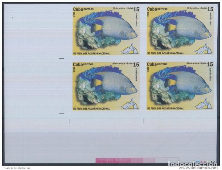Sellos: 2010.356 CUBA MNH PROOF ERROR BLOCK. FISH. PECES. - Foto 1