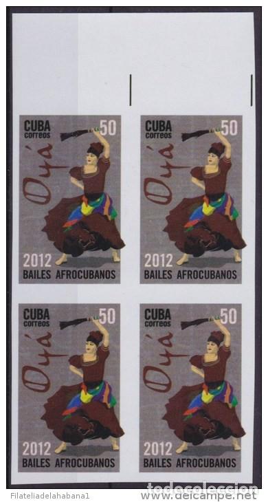 Sellos: 2012.252 CUBA MNH PROOF ERROR BLOCK IMPERF ERROR MNH PROOF OYA DANCE RELIG - Foto 1