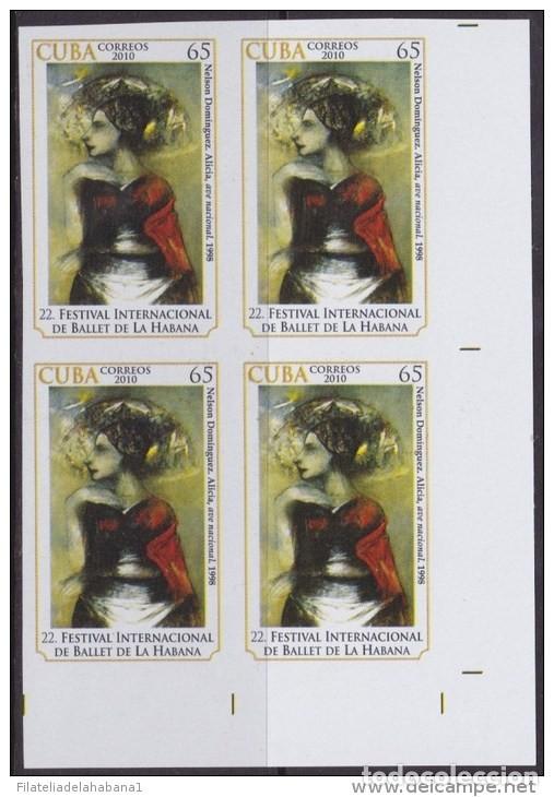 Sellos: 2010.385 CUBA MNH PROOF ERROR BLOCK IMPERF BALLET DANCE. - Foto 1