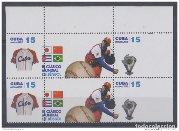 Sellos: 2013.306 CUBA MNH PROOF ERROR BLOCK. PERFORATION ERROR. BASEBALL. BEISBOL - Foto 1