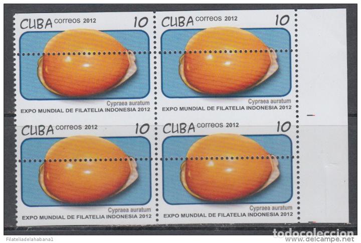 Sellos: 2012.211 CUBA MNH PROOF ERROR BLOCK. PERFORATION ERROR. INDONESIA. SNAILS - Foto 1