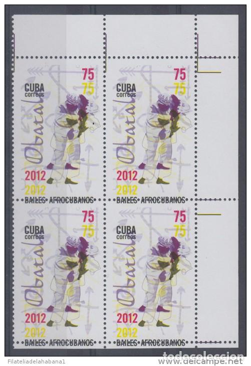 Sellos: 2012.218 CUBA MNH PROOF ERROR BLOCK. PERFORATION ERROR. BAILES. DANCE. - Foto 2