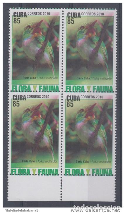 Sellos: 2010.305 CUBA MNH PROOF ERROR BLOCK ERROR DOUBLE COLOR BIRDS - Foto 1