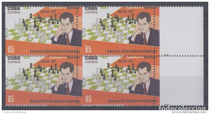 Sellos: 2013.343 CUBA MNH PROOF ERROR BLOCK PERF ERROR CHESS AJEDREZ CAPABLANCA - Foto 1