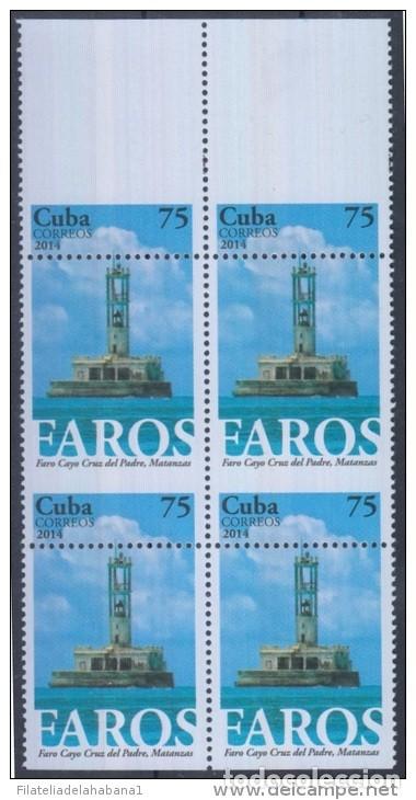 Sellos: 2014.241 CUBA PROOF ERROR BLOCK. PERFORATION ERROR MNH PROOF IMPERF FAROS HEADLIGHTS - Foto 2