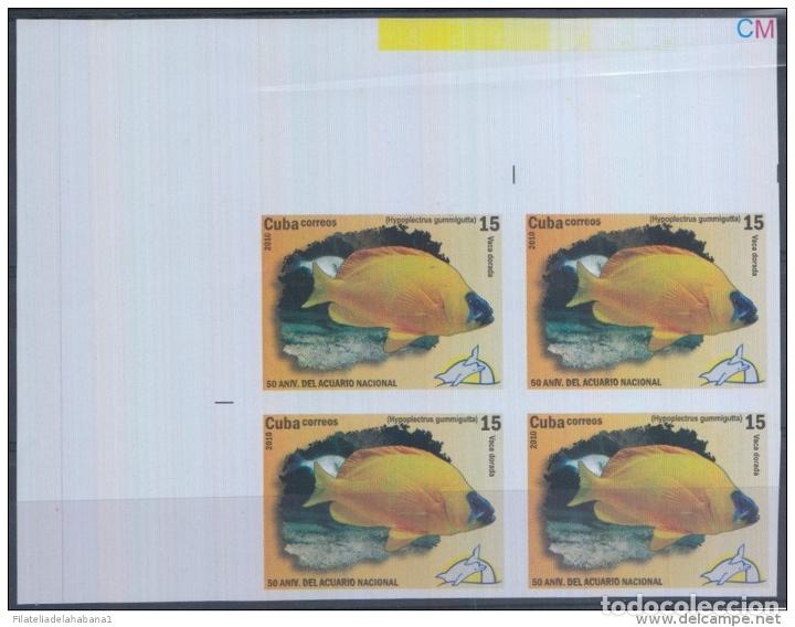 Sellos: 2010.355 CUBA MNH PROOF ERROR BLOCK. FISH. PECES. - Foto 1