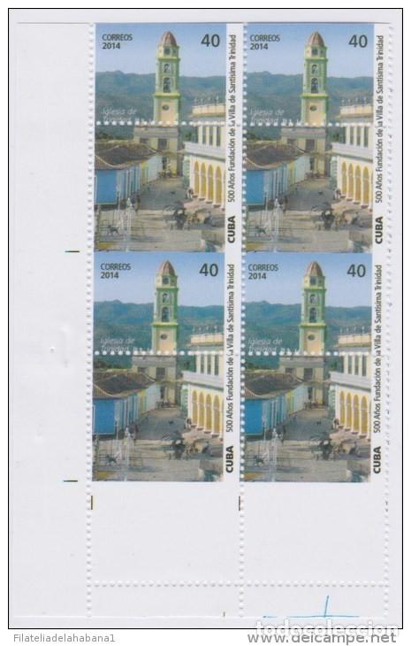 Sellos: 2014.268 CUBA PROOF ERROR BLOCK. PERFORATION ERROR PERFORATE ERROR MNH PROOF CHURCH TRINI - Foto 1