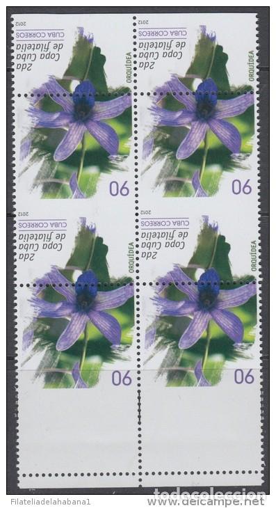 Sellos: 2012.222 CUBA MNH PROOF ERROR BLOCK. PERFORATION ERROR. ORQUIDEA. ORCHIDS - Foto 2