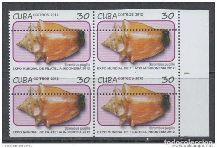 Sellos: 2012.209 CUBA MNH PROOF ERROR BLOCK. PERFORATION ERROR. INDONESIA. SNAILS - Foto 1